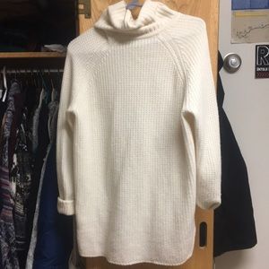Tunic turtleneck sweater